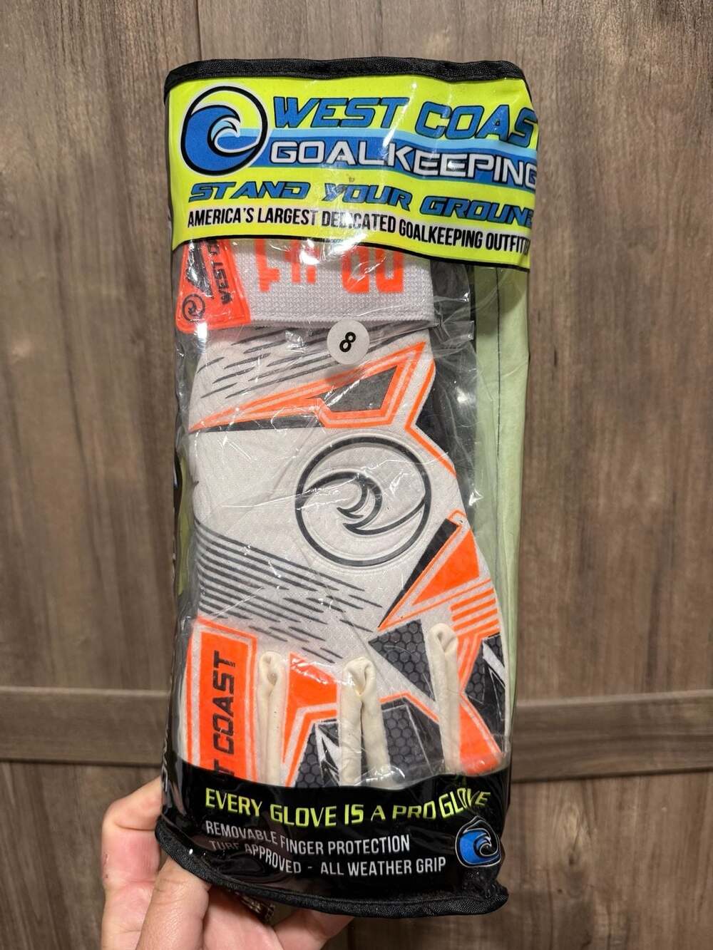 West Coast Goalkeeping AERO Alpha Goalkeeper Gloves Size 8